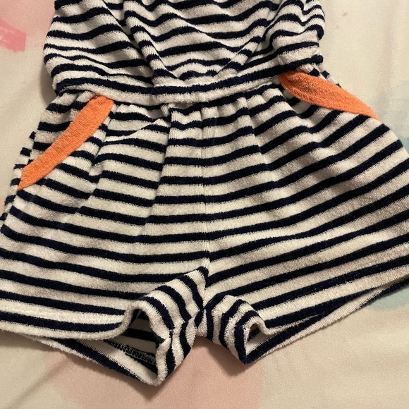 Juicy Couture Navy Blue & White Striped Terry Cloth Jumper - Toddler Size 2T - Picture 4 of 6